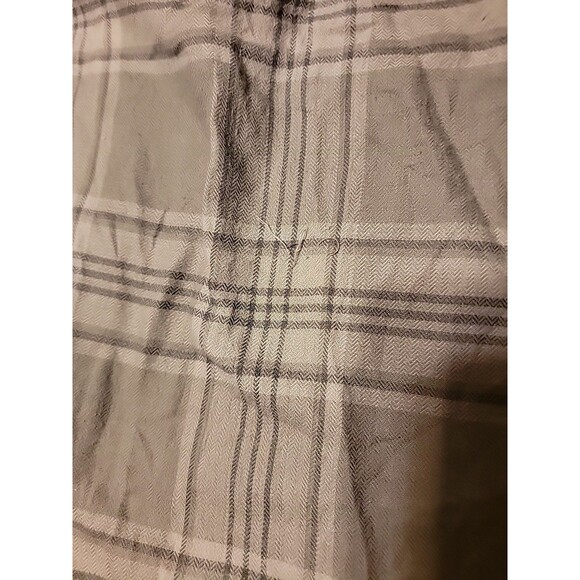 O'Neill Flannel Fleece Button Up Shirt Men's XL Classic Fit Plaid Black Gray - Picture 8 of 9